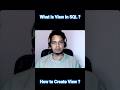 What is View in SQL?? How to create view in SQL | #education #tranding #trending