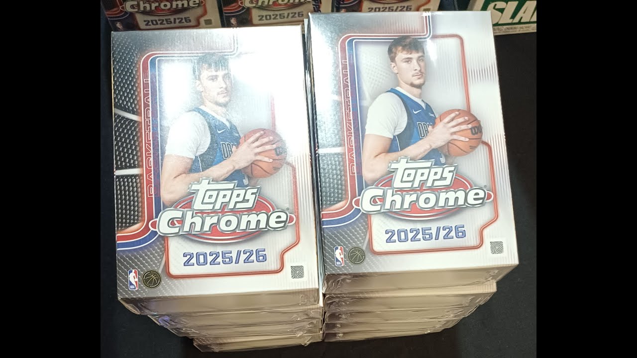 🏀25/26 Topps Chrome NBA🏀 I Rip More  Hanger Boxes x 10 👀 🔥Derrick Queen RC Auto / HALIBURTON  /199🔥