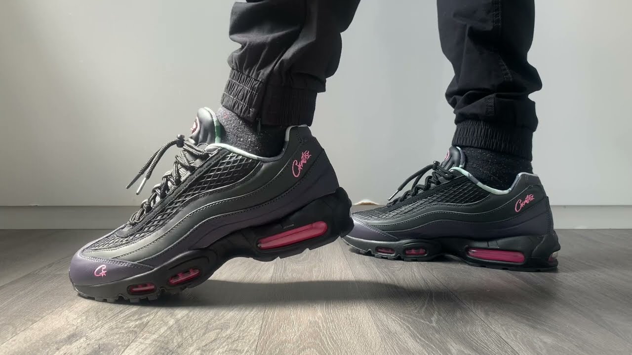 Nike Air Max 95 X Corteiz Pink Beam - Pink Tings On Feet - YouTube