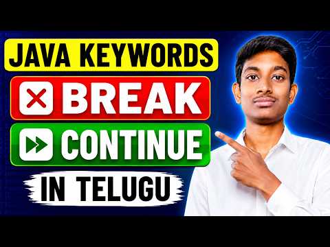 Break and Continue Statements in Java | Java Tutorial for Beginners