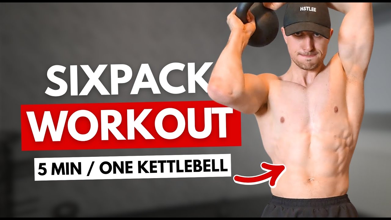 5 MIN KETTLEBELL SIXPACK WORKOUT (functional ab workout)