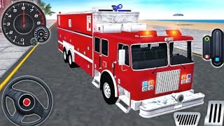 Truck Pemadam Kebakaran Panjang Padamkan Api Kota Besar | Mobil Balap Simulator Android Gameplay