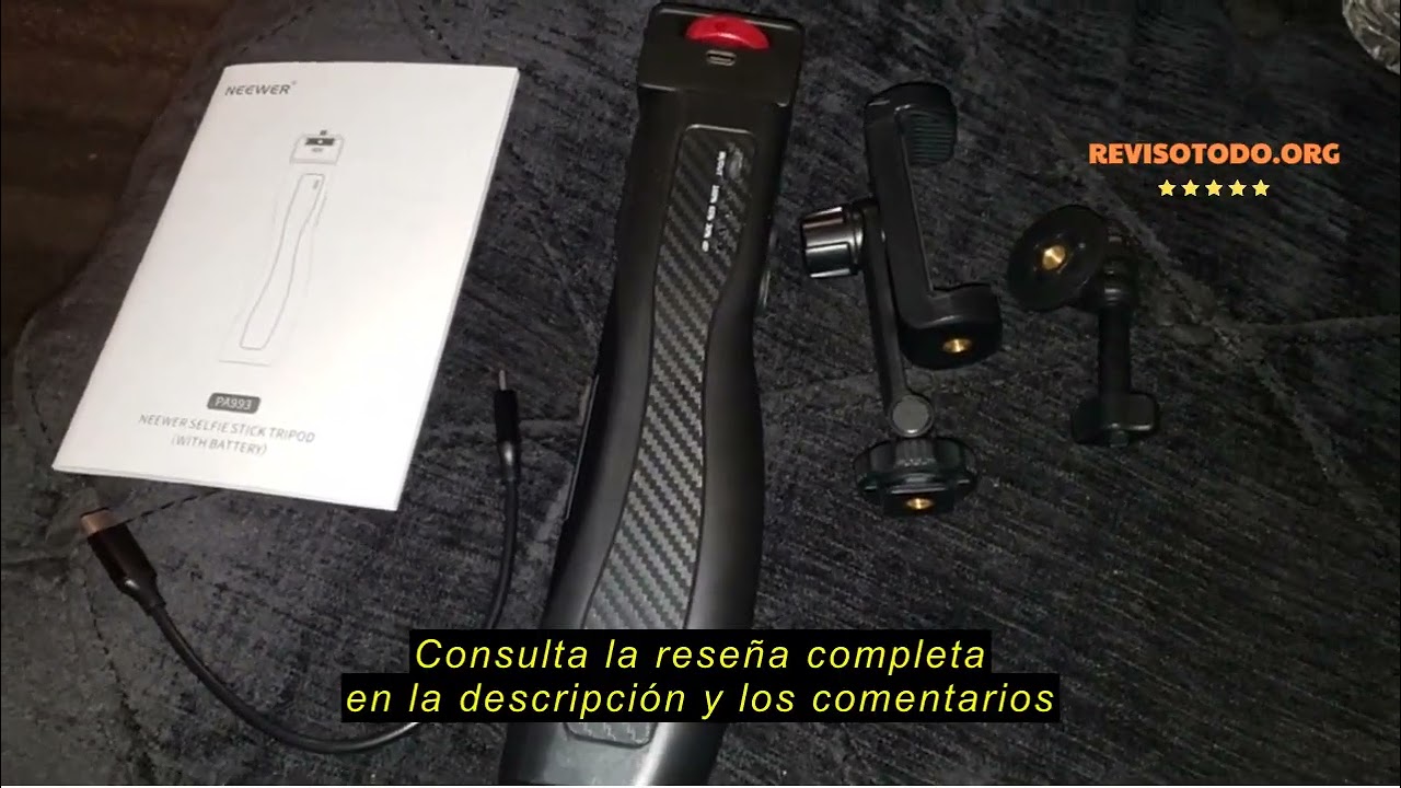 Reseña del NEEWER TP38 Tripod for Mobile, 15 Inch Mini Tripod Metal Extendable Selfie Stick with Cel