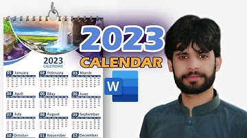 How to make printable Hanging  Calendar 2023 in Ms word | New Design of Calendar for 2023
