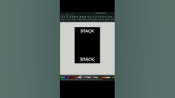 Stacked Text on Inkscape #shorts