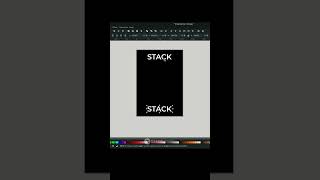 Stacked Text on Inkscape #shorts