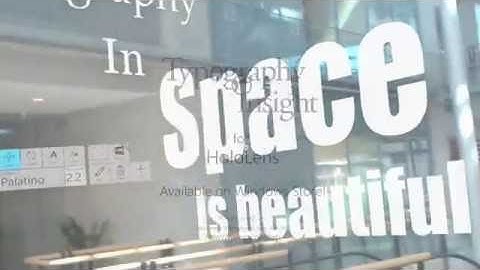 Typography Insight for HoloLens (2016)