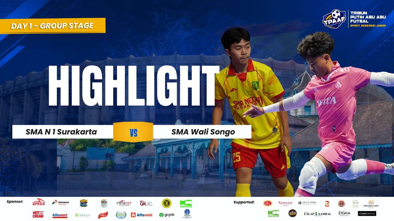 Highlight Tribun Putih Abu-Abu Futsal Solo Series 2026 | SMA N 1 SURAKARTA vs SMA WALI SONGO