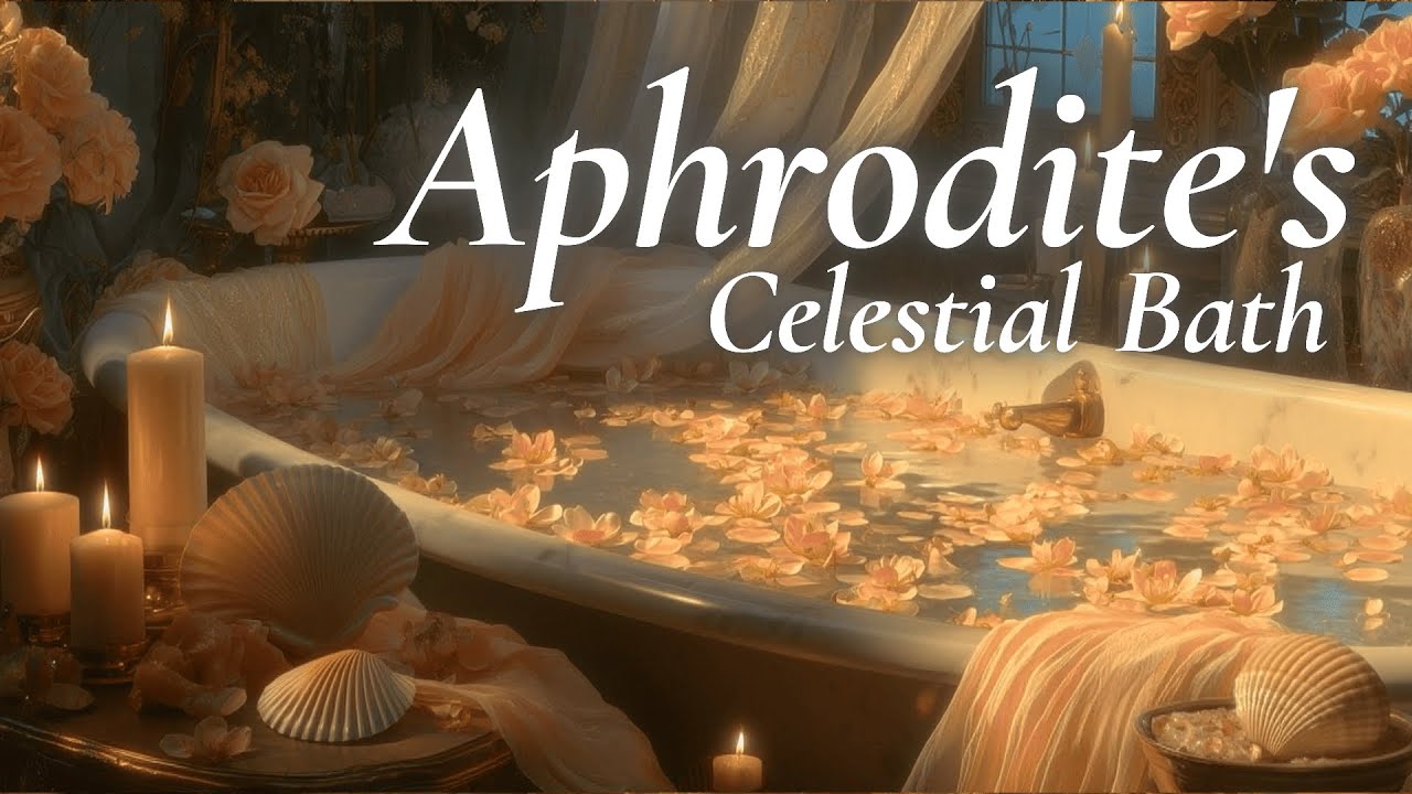 🌊 Aphrodite Celestial Bath ✨Subliminal Soft Harp & Chimes for Beauty Transformation 💎🌸