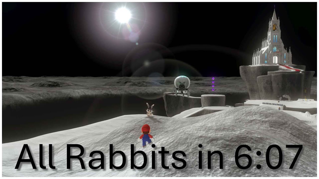 [FWR] Super Mario Odyssey All Rabbits Speedrun in 6:07 - YouTube