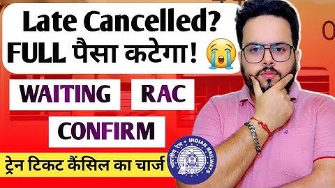IRCTC Ticket Cancellation Charges Explained 🔥 | Confirm, RAC & Waiting List 2025
