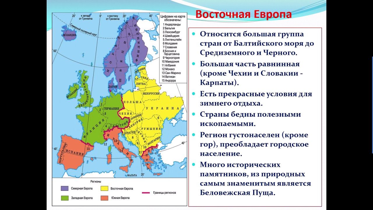 Какая часть относится к европе