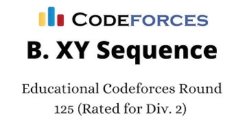 Educational Codeforces Round 125 Div. 2 | B. XY Sequence | Problem solution solution with CPP code