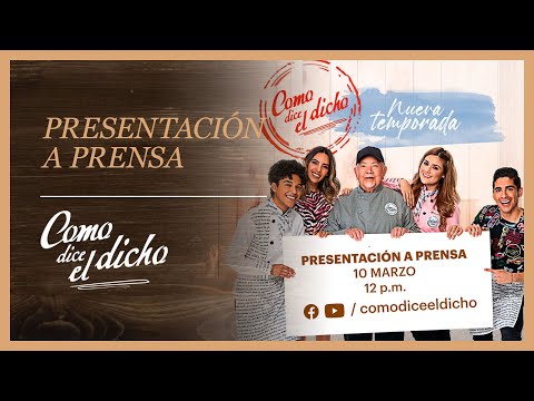 Presentación a prensa 'Como dice el dicho, nueva temporada'