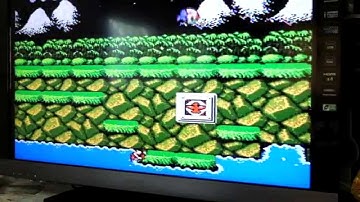 Famicom AV test on LCD : Contra