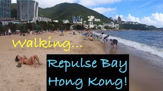 Walking the repulse bay beach in hong kong! 香港