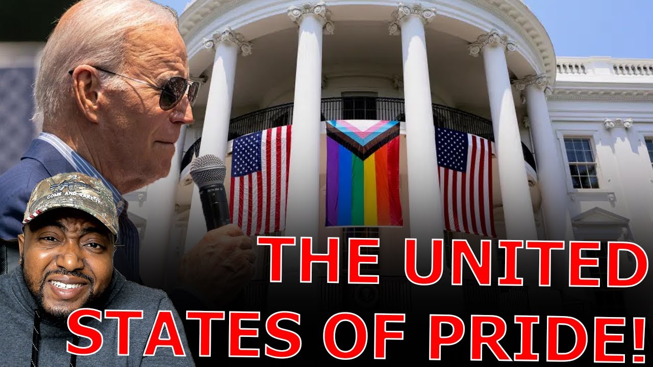 Joe Biden DISRESPECTS American Flag With Pride Flag DISPLAY During White House Celebration!