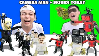 Hải Củ Cải Thử Thách Chế Tạo Lego Camera Man Và Skibidi Toilet Biến Dị