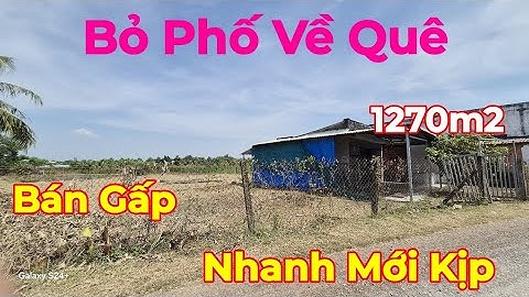 🏡Bán Căn Nhà Vườn Nông Thôn 1270m2 - Sổ Hồng Riêng - Ao Cá - Wiew Kênh - Đường Xe Tải