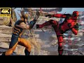 Wolverine vs deadpool gameplay  mortal kombat 1 4k 60fps