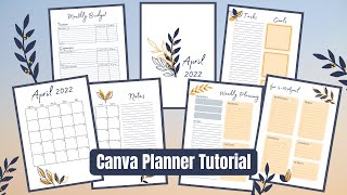 April 2022 CANVA Planner Tutorial ~ Designing a Printable Planner on Canva