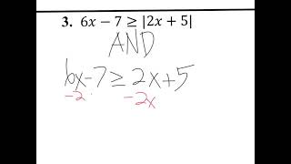 Solving Absolute Value vs Linear Inequalities | 1.5 (III) | Advanced Algebra 2