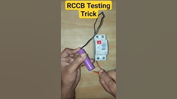 RCCB Testing Tricks 😱💥 Electrical work ⚡#viral #shorts #rccb #testing