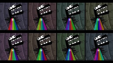 Alphabet Lore in 8 colors comparison