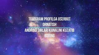 Telegram Profilga Mukammal Userbot Ornatish