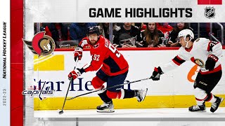 Senators @ Capitals 12/29 | NHL Highlights 2022