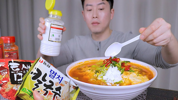 틈새라면+멸치칼국수=틈새칼국수?? 선화동 매운실비김치 화이트 캡사이신 먹방 Korean instants Spicy noodles Kimchi White Capsaicin