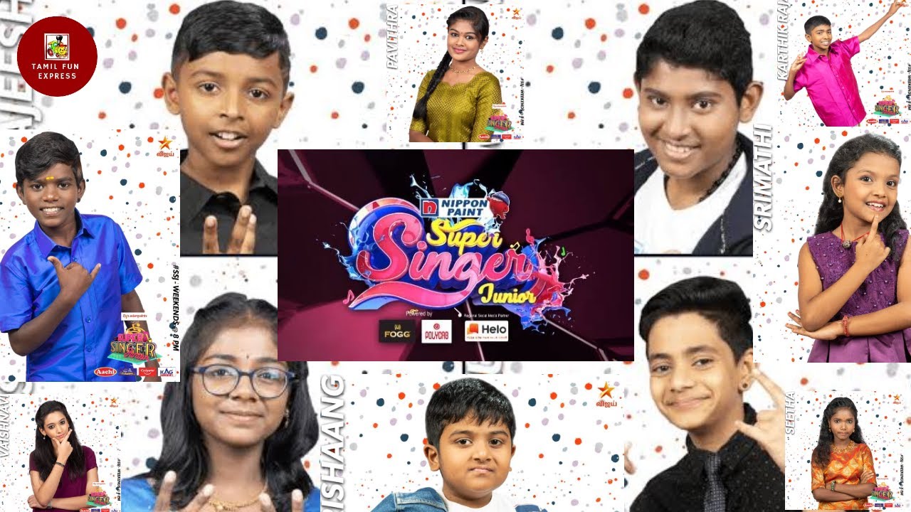 Top Super Singer Junior Contestants Names List With Images Vijay Tv