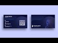 Learn how professional business card design in photoshop  visiting card design tutorial