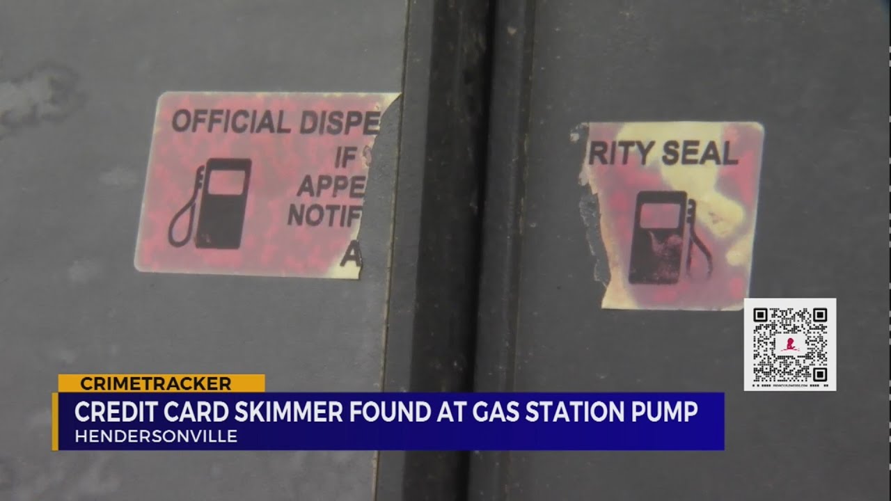 Credit card skimmer found at Hendersonville gas station pump - YouTube