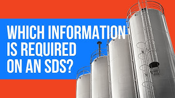 EHS Training: Which information is required on a safety data sheet?