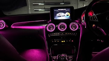 How We Added 64 Color Ambient Lights to this Mercedes W205! Ambient Light Tutorial