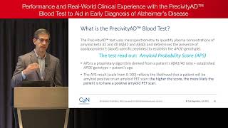 Early Alzheimer’s Detection with the PrecivityAD™ Blood Test