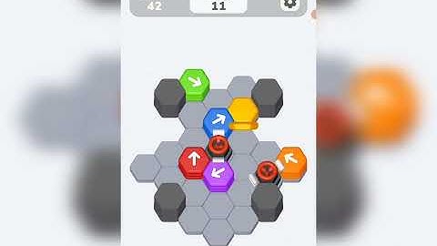 Hexa Shift - Logic Puzzle Level 42 walkthrough | Hexa Shift Level 42 Solution Gamerstein