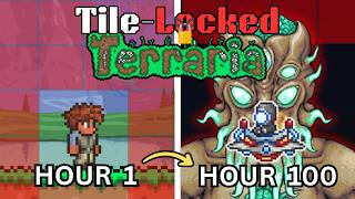 I Survived 100 Hours of Tile-Locked Terraria (Full Movie)