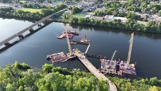 New Rourke Bridge Construction Project - drone video