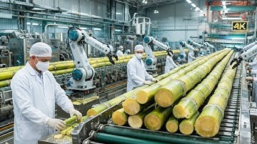 Inside a Giant Sugar Factory: How Sugarcane Becomes Crystal Sugar
