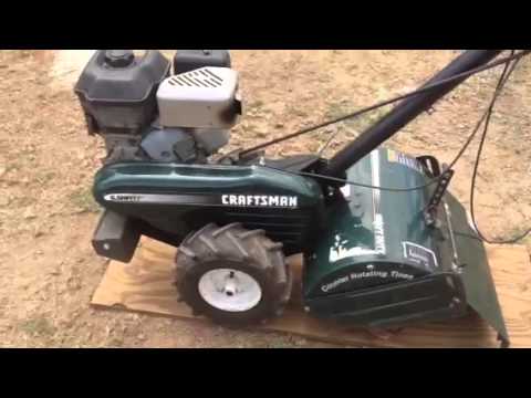 Craftsman Tiller - YouTube