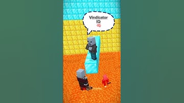Minecraft Vindicator IQ test #ep2  #gaming #mincraft #shorts #virel @SDSGAMING.