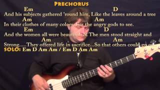 Cortez the Killer (Neil Young) Bass Guitar Cover Lesson with Chords/Lyrics chords