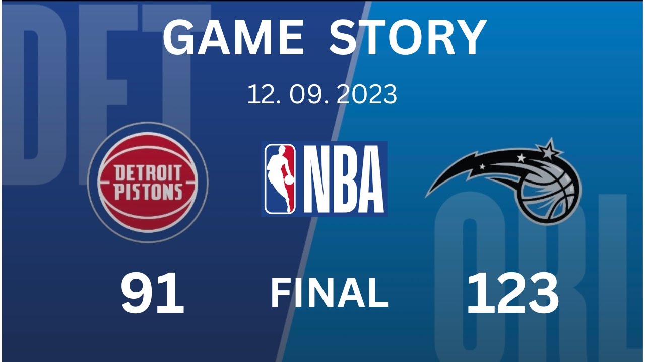 NBA GAME STORYPISTONS/MAGIC I Dec.09, 2023 YouTube
