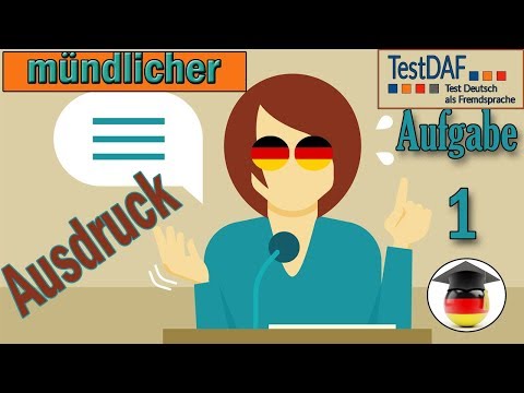 TestDaF. Mündlicher Ausdruck. Aufgabe 1. Musterantwort