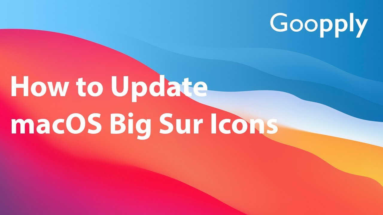 How to update/change macOS Big Sur icons - YouTube