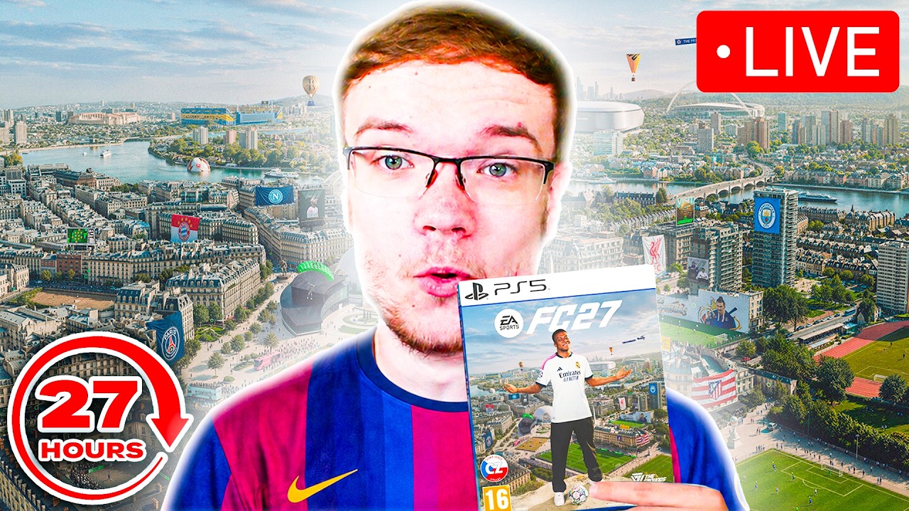 FC 27 JE TU! 🤩🔥 27-HODINOVÝ STREAM