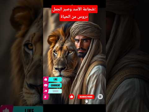شجاعة الأسد وصبر الجمل دروس من الحياة شجاعة صبر إسلام قوة ثبات صمود مواجهة الظلم حق حكمة