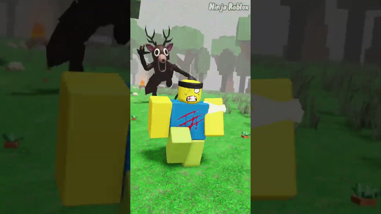 When The Werewolf Help Noob In Forest PT2 Roblox 99 Nights Robloxanimation